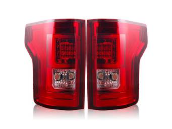 Winjet Red and Chrome LED Tail Lights