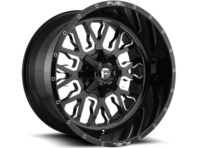 Fuel Machined Black Stroke Wheels | RealTruck