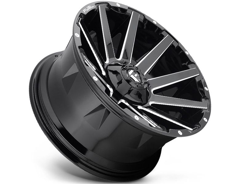 Fuel Machined Gloss Black Contra Wheels | RealTruck