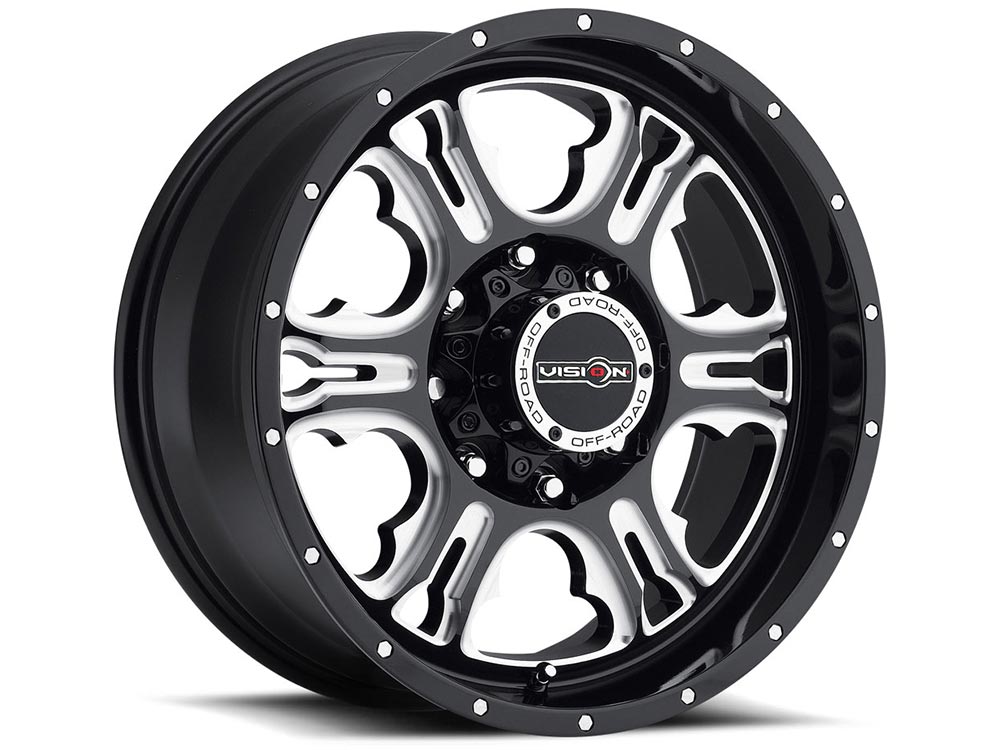 Vision Machined Black Rage Wheels | RealTruck