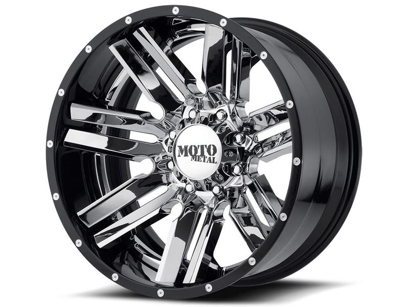 Descartar ellos Realizable Moto Metal Two-Piece Chrome & Black MO202 Wheels | RealTruck