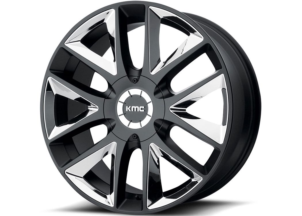KMC Black & Chrome KM710 Wheels | RealTruck