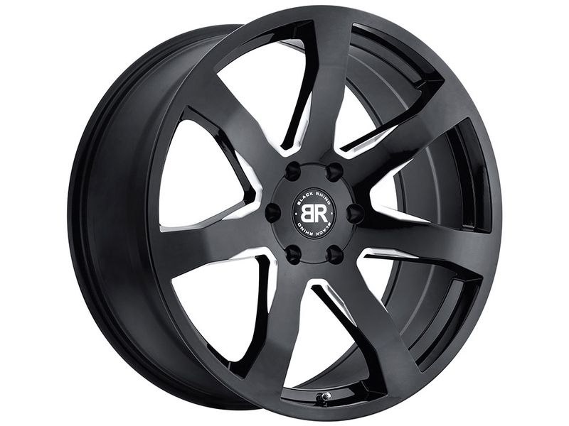 Black Rhino Machined Black Mozambique Wheels | RealTruck