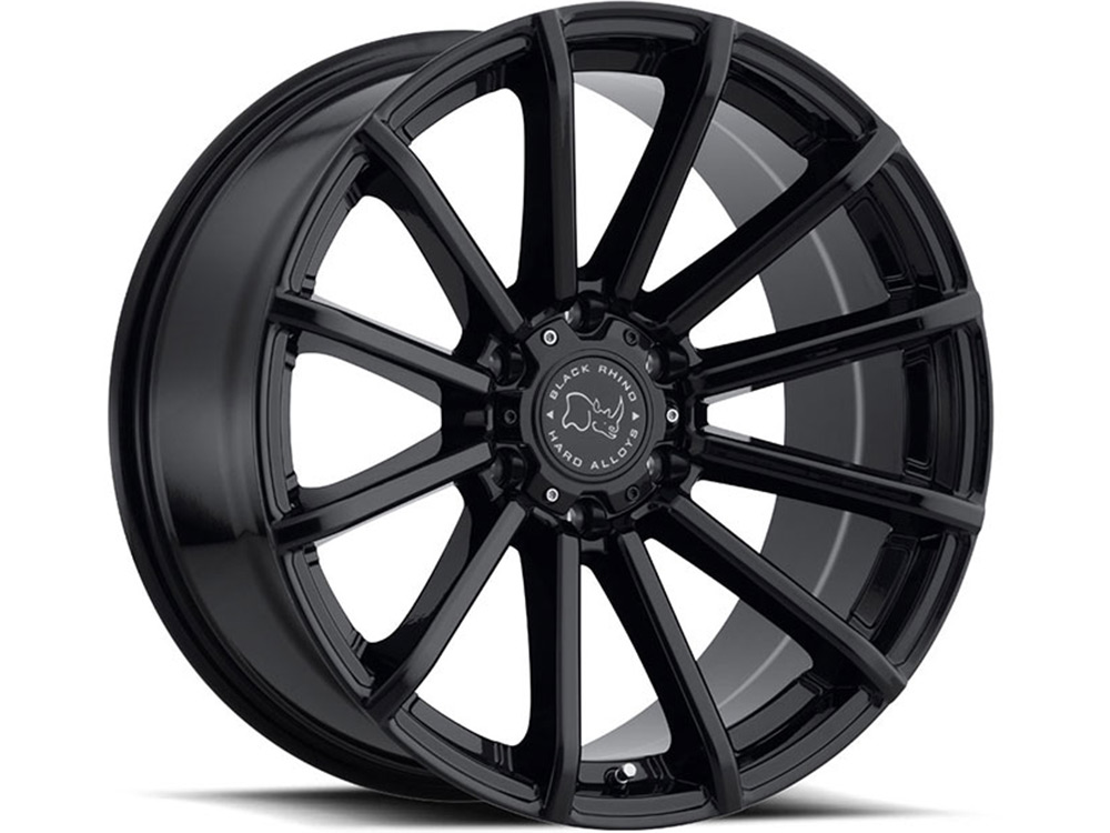 Black Rhino Gloss Black Rotorua Wheel 2095RTU126140B12 | RealTruck