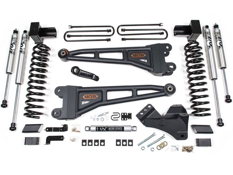 BDS 4" Radius Arm Lift Kit 1704FPE RealTruck