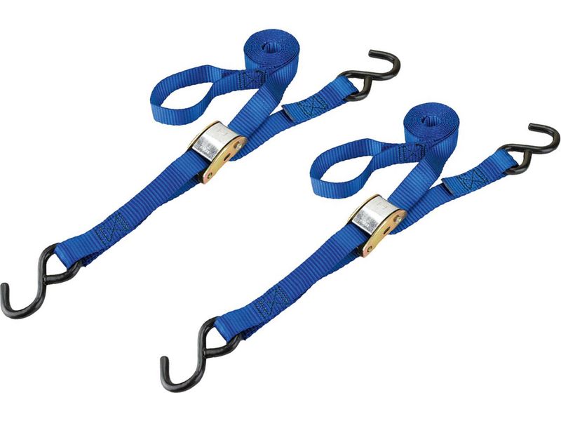 9210600 6 Blue Cambuckle Tie Down with Hooks Highland 4 piece 