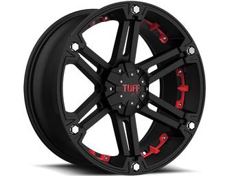 Tuff Black &amp; Red T01 Wheels