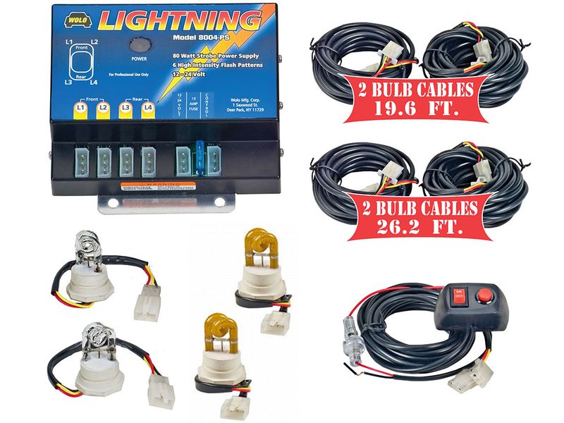 Wolo Lightning XL Strobe Light Kit WOL8104XL2CCAA RealTruck