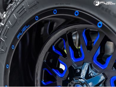 Fuel Black & Blue Stroke Wheel
