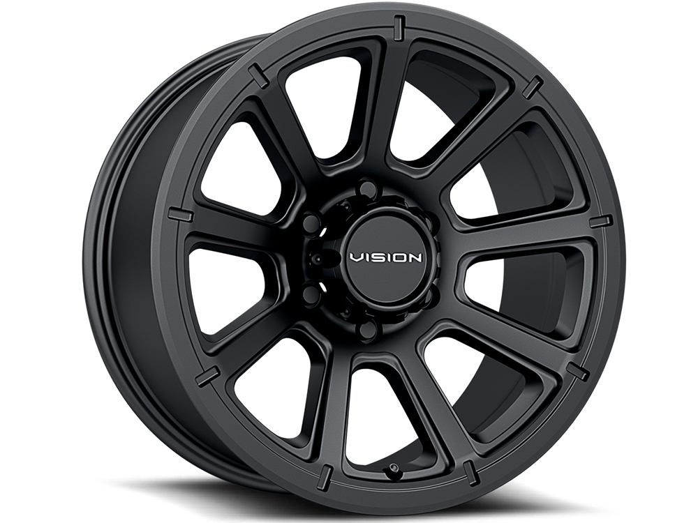 Vision Matte Black Turbine Wheels | RealTruck