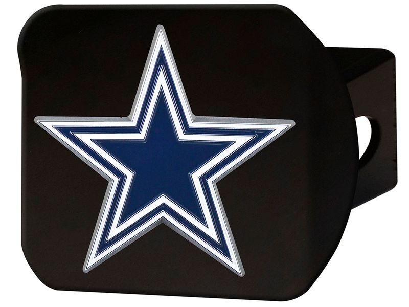 FANMATS 22553 Dallas Cowboys Black Metal Hitch Cover - 3D Color Emblem