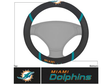 FanMats Miami Dolphins Steering Wheel Cover FNM-15038 | RealTruck