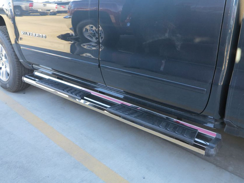 APS S-Series Silver Running Boards WB04SBE8S