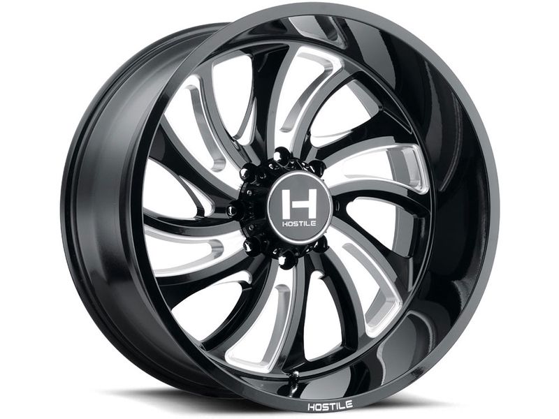 Hostile Machined Black Demon Wheels | RealTruck