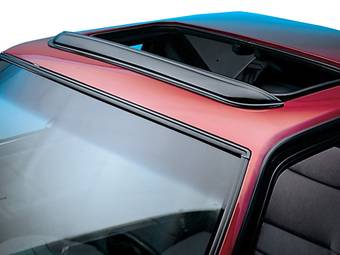 TuningPros Smoke Tinted Window Visors For Nissan Leaf 2010-2017 - 4-Piece Rain Guard Set
