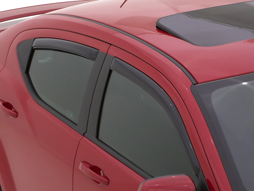 Auto Ventshade In-Channel Ventvisor Window Deflectors, Smoke, 4-Piece Set - Custom Fit, No Drilling