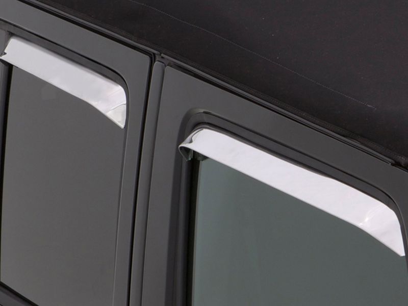AVS Stainless Ventshade Window Deflectors 14049 | RealTruck