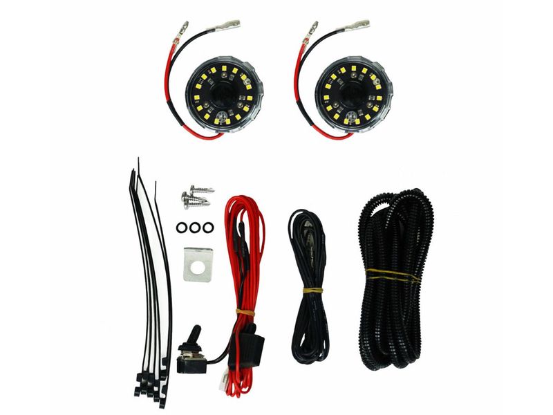 KC HiLiTES Cyclone V2 LED Rock Light Kit 355 RealTruck