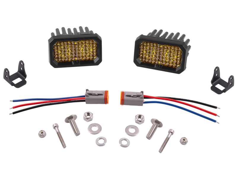 Diode Dynamics DD SSC2 Pod - Pro / White / Flood / Flush / Amber BL / Each (DD6435S) main image 0