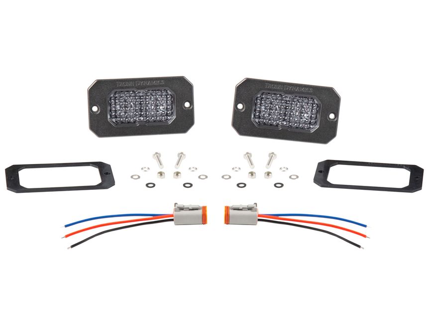 Diode Dynamics DD SSC2 Pod - Pro / White / Flood / Surface / Amber BL / Each (DD6414S) main image 0