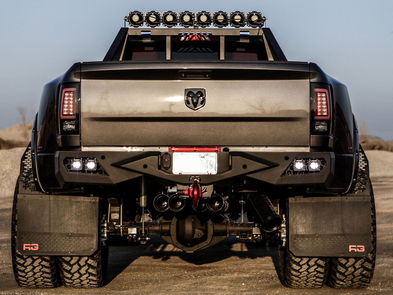 REK-GEN Dually REK-mesh Mud Flaps DM1001-R | RealTruck