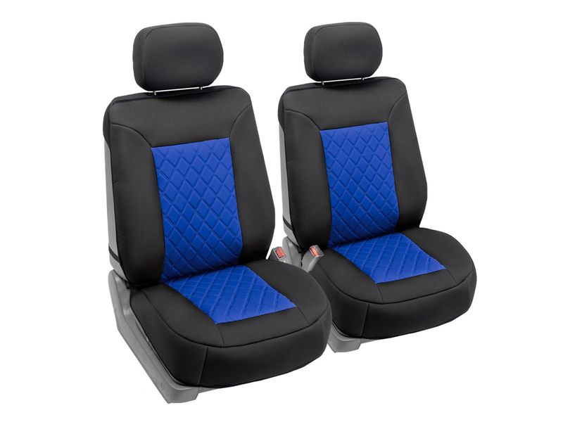 FH Group Neosupreme Deluxe Seat Covers FB088102BLUEBLACKRT RealTruck