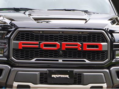Tufskinz Ford Grille Lettering Emblems FRD007-RED-M | RealTruck