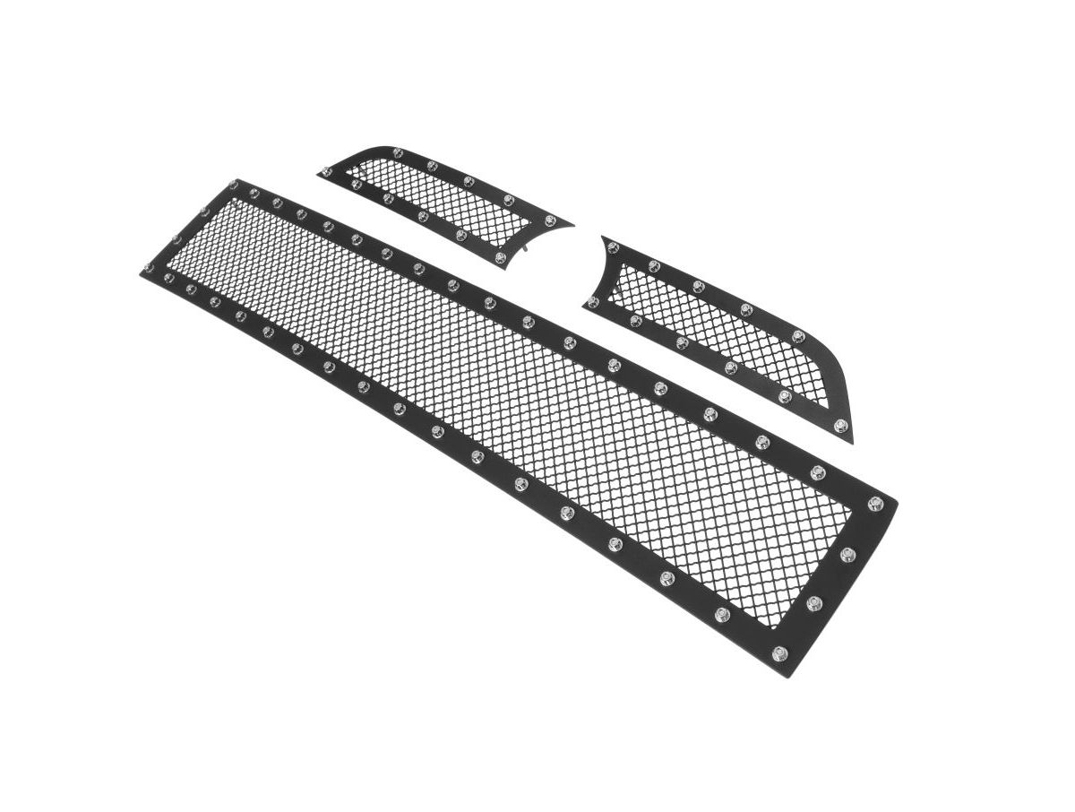 APS Main Upper & Lower Bumper Rivet Grille GR20LAB78H | RealTruck