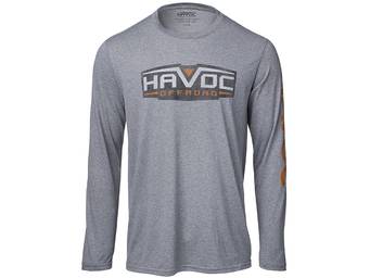 Havoc Men's Heather Grey Logo Long Sleeve T-Shirt