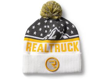 RealTruck Yellow Vintage Cuffed Pom Ridgeline Beanie