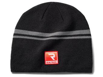 RealTruck Black & Grey Uncuffed Striped Block Sunset Beanie