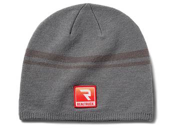 RealTruck Grey & Dark Grey Uncuffed Striped Block Sunset Beanie