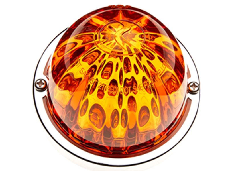 thumbnail image 2 of United Pacific Mini Watermelon LED Light – 3/4" Red/Red Lens – For Trucks, Part # 34848 2 of 6
