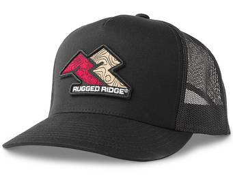 Rugged Ridge Black Double R Trucker Hat