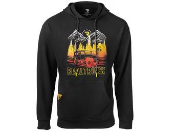 RealTruck Men's Black Mountain Sunset Hoodie