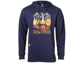 RealTruck Men's Navy Mountain Sunset Hoodie