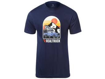 RealTruck Men's Navy Truck Fade T-Shirt