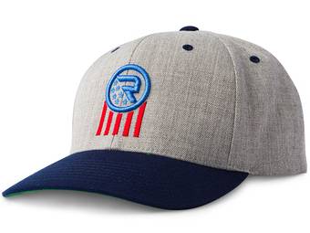 RealTruck Grey & Navy Americana Snapback Hat