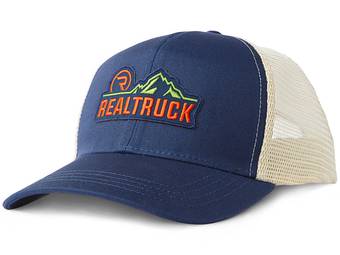 RealTruck Navy & Green Front Range Trucker Hat