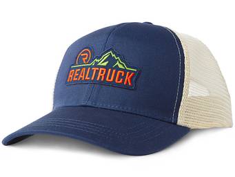 RealTruck Navy & Green Front Range Trucker Hat