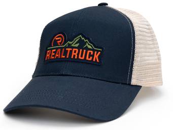 RealTruck Navy & Green Front Range Trucker Cap