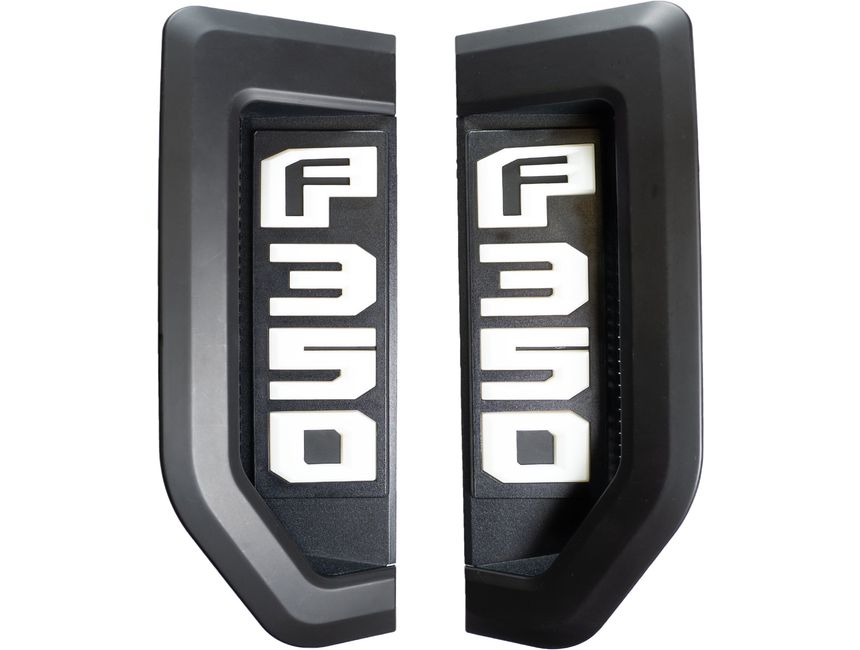Recon Black F350 Illuminated Emblems 264484BK RealTruck