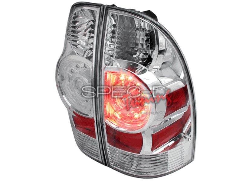 Spec-D Chrome LED Tail Lights LT-TAC09CLED-RS | RealTruck