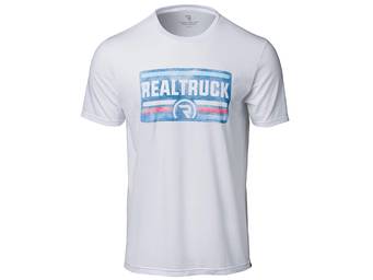 RealTruck Men's White License Plate T-Shirt