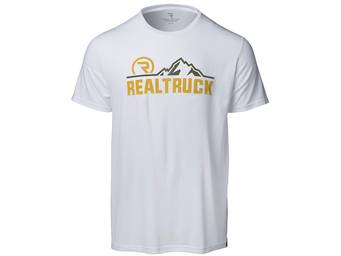 RealTruck Men's White Front Range T-Shirt
