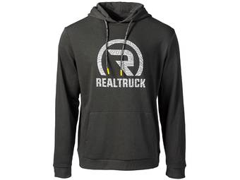 RealTruck Men's Black Topographic Hoodie