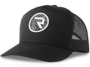 RealTruck Black Topographic Trucker Hat