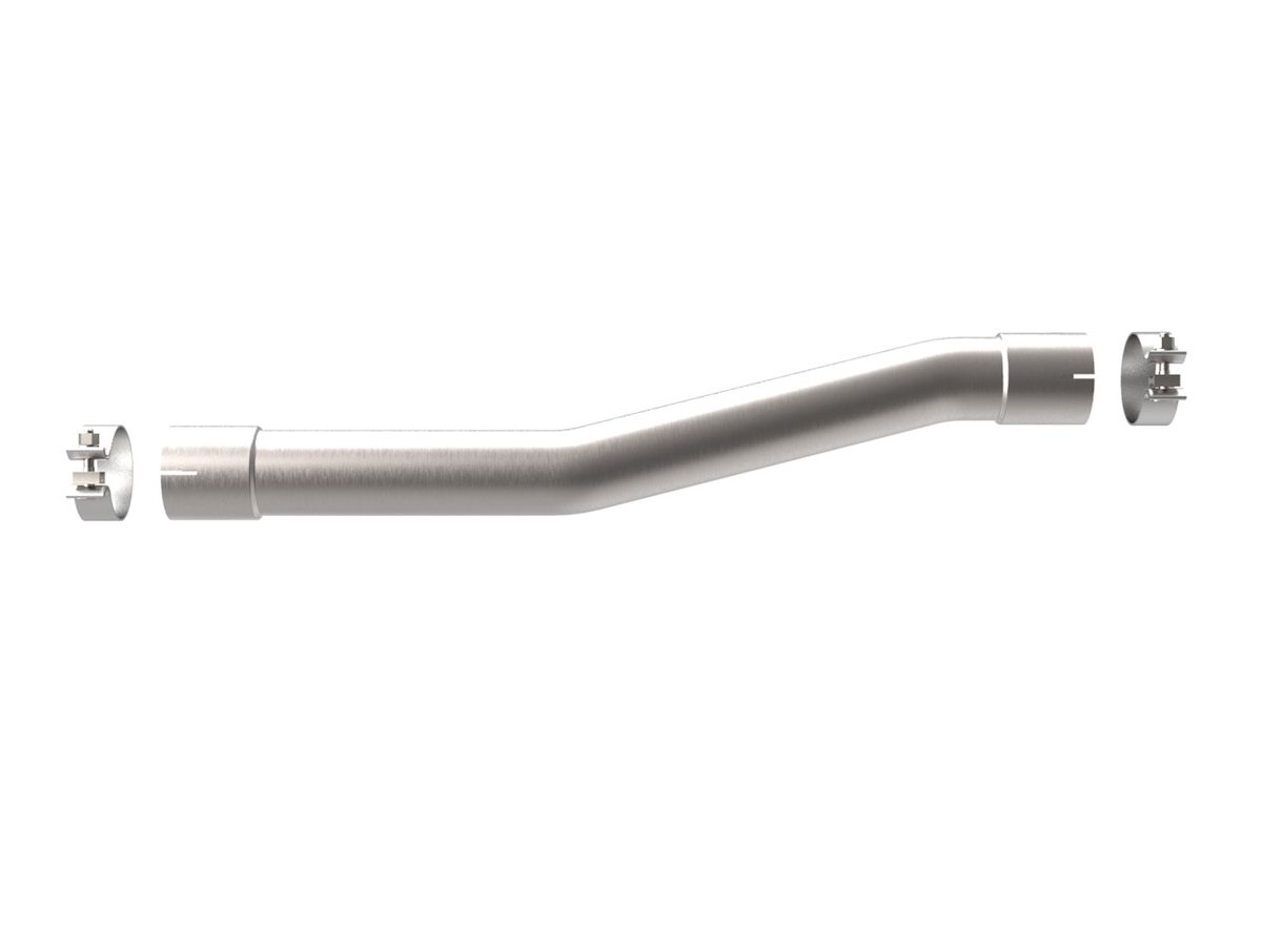 aFe 49C44121NM Apollo GT Series 3 IN 409 Stainless Steel Muffler Delete Pipe