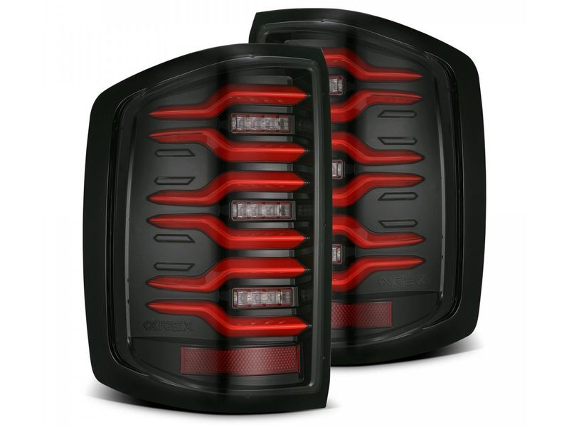 AlphaRex LUXX Series Black LED Tail Lights 620050 | RealTruck
