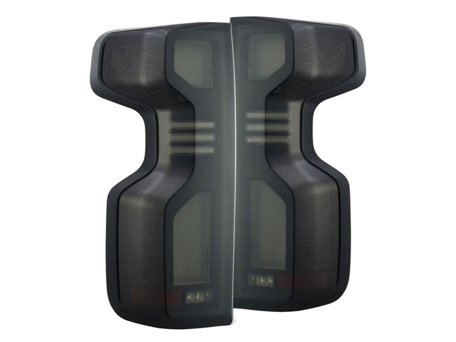 AlphaRex LUXX Series Topo-Etch Black LED Tail Lights 620058